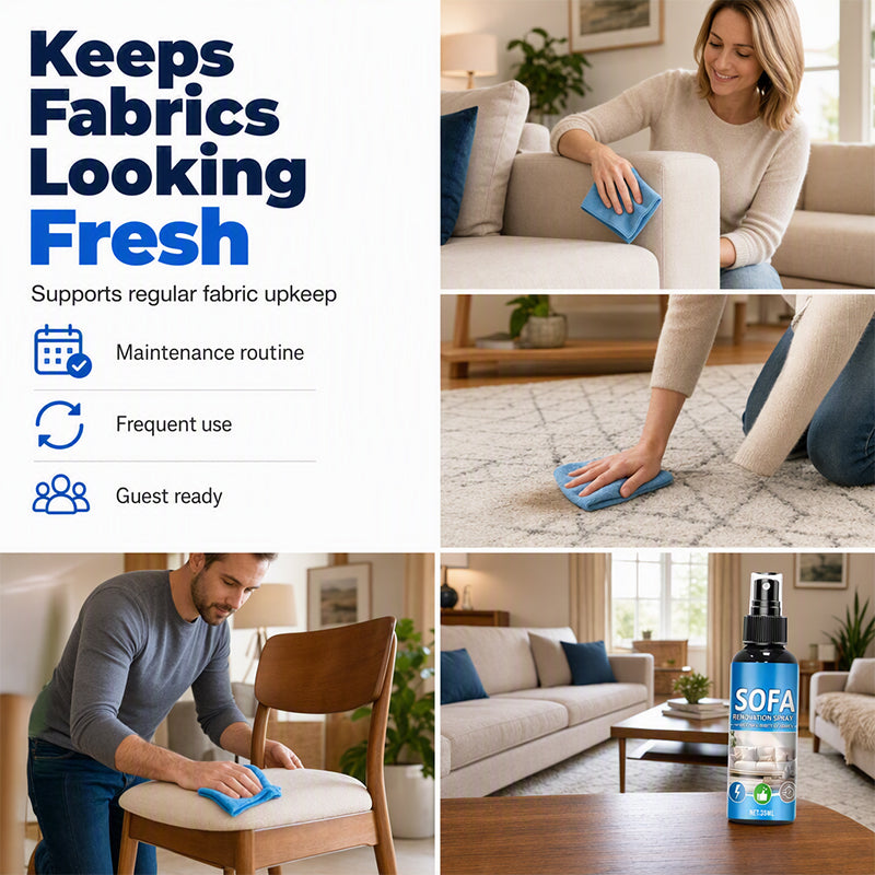 🥳2026 HOT SALE🥳💞50K+ SOLD!🛋️✨ 50% OFF! No‑Rinse Fabric Cleaner Spray – Just spray & wipe – no water, no rinsing. Perfect for sofas, carpets & upholstery – fresh in minutes! 🧼💨 - image 5