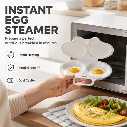 🥚✨ BUY 1 GET 1 FREE! Dual-Cavity Microwave Egg Poacher | Quick & Healthy Breakfast in Minutes 🍳 - image 2