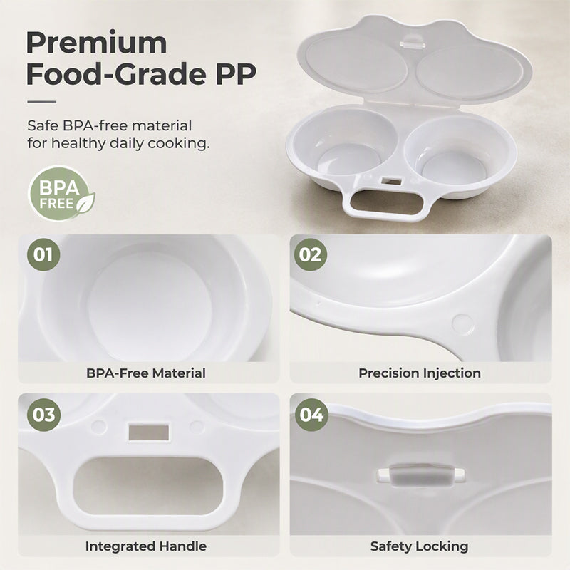 🥚✨ BUY 1 GET 1 FREE! Dual-Cavity Microwave Egg Poacher | Quick & Healthy Breakfast in Minutes 🍳 - image 7