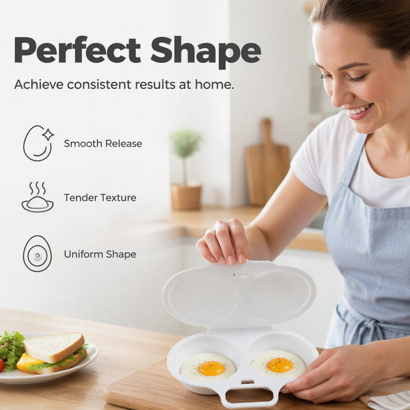 🥚✨ BUY 1 GET 1 FREE! Dual-Cavity Microwave Egg Poacher | Quick & Healthy Breakfast in Minutes 🍳 - image 8