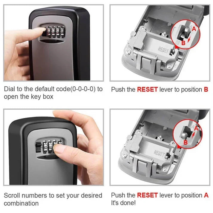 Wall Mount Key Lock Box - 4 Digit Combination Lockbox for Keys Safe Security🔑 - image 7