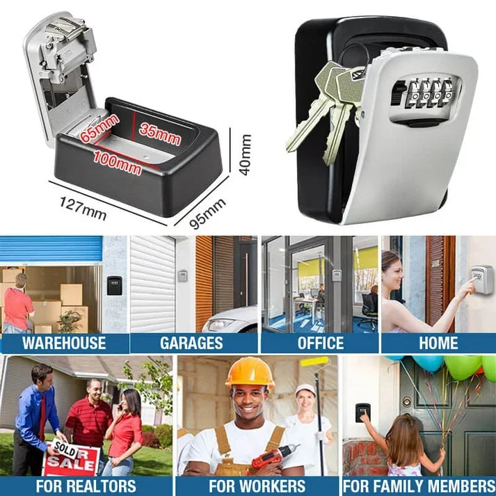 Wall Mount Key Lock Box - 4 Digit Combination Lockbox for Keys Safe Security🔑 - image 10