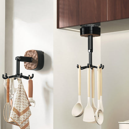 360° Rotating Duty Hooks Kitchen Utensil Holder - image 1