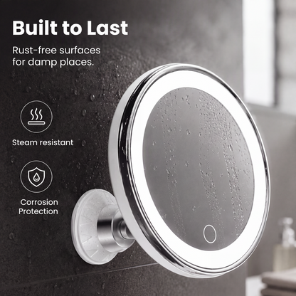 ✨ 10X LED Magnifying Makeup Mirror – Drill-Free Suction & Dual Power 🔍 - image 7