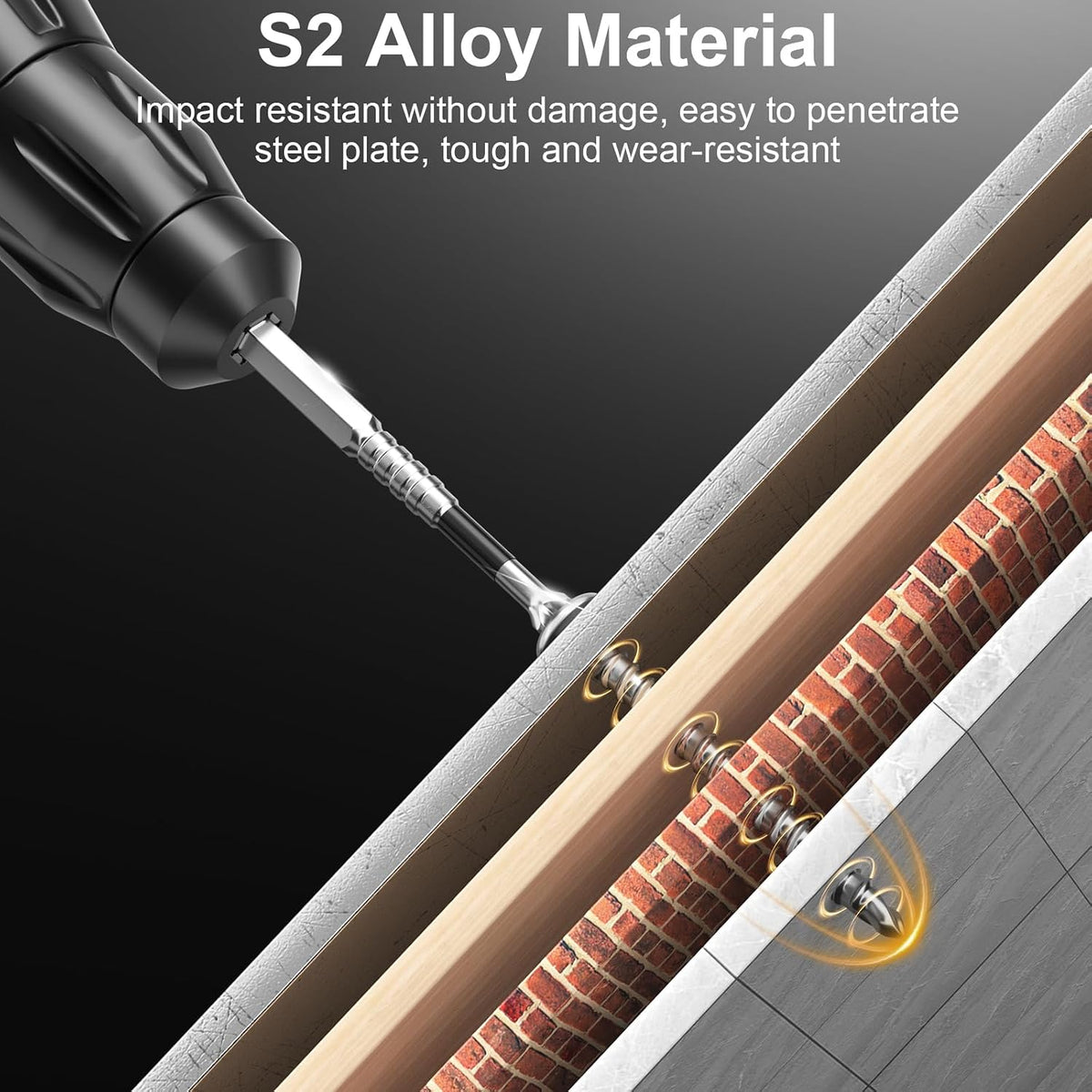 12-Piece Magnetic Impact Screwdriver Bit Set - image 4