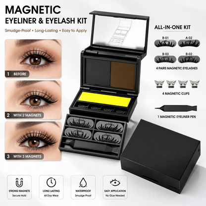 3-in-1 Eyeliner & Lash Stamp Kit – Wing, Bottom Lashes & Liner, Waterproof, Beginner-Friendly - image 4