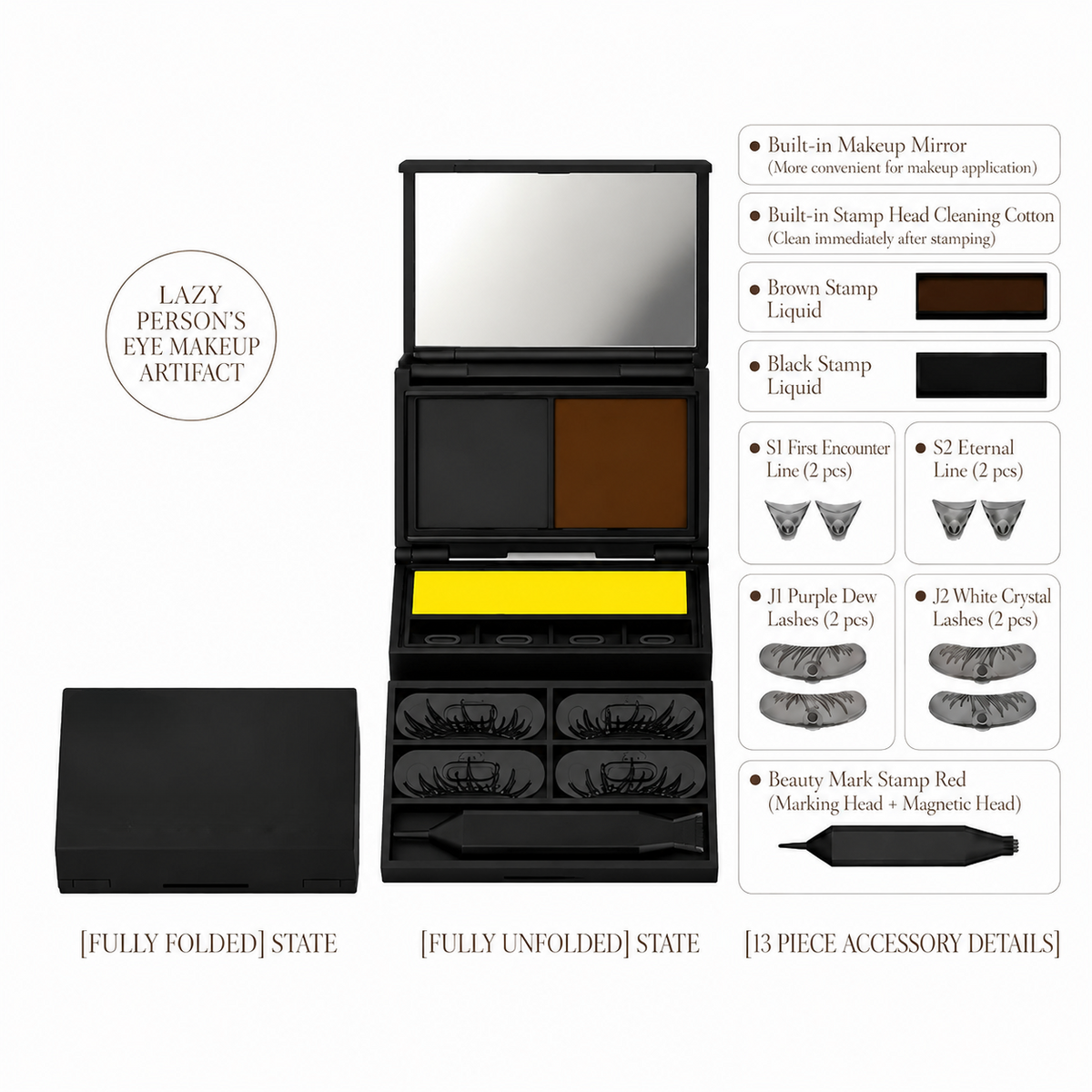 3-in-1 Eyeliner & Lash Stamp Kit – Wing, Bottom Lashes & Liner, Waterproof, Beginner-Friendly - image 8